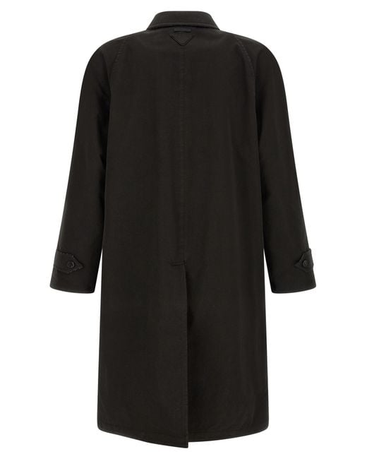 Prada Black Long-Sleeved Coat for men