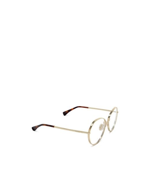 Max Mara White Round Frame Glasses