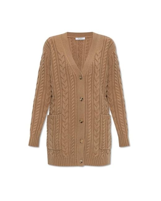 Max Mara Natural Wool Cardigan Calotta