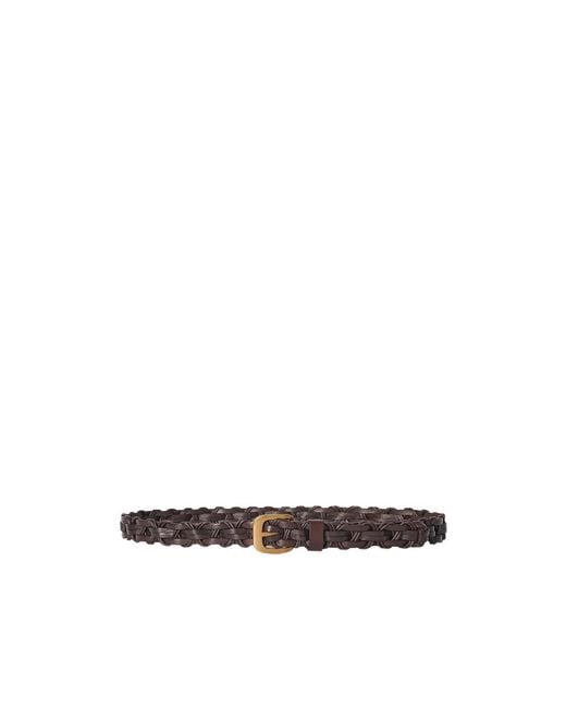 The Row White Woven Leather Belt
