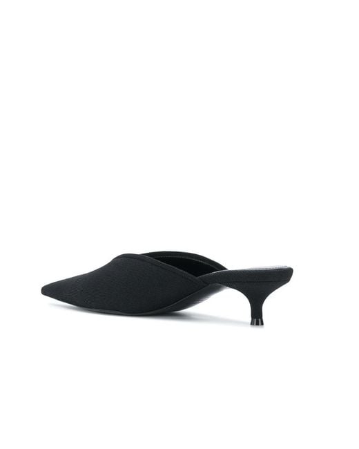 Balenciaga Black Pointed Muller Shoes