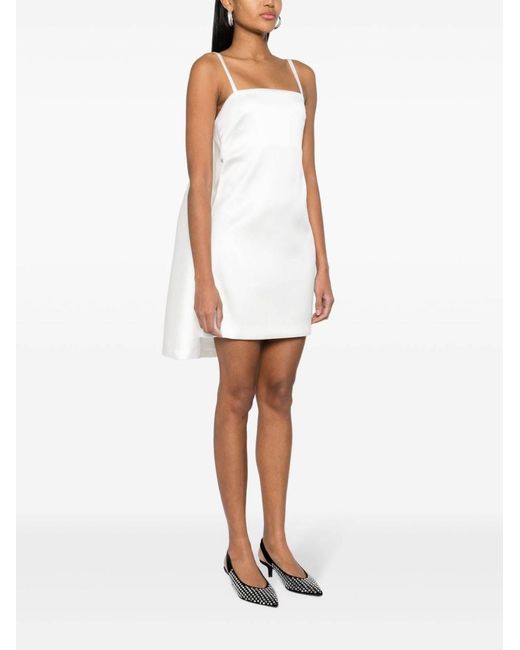 P.A.R.O.S.H. White Papavero Mini Dress