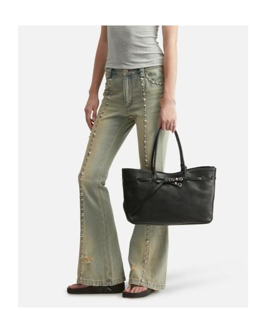 MARGE SHERWOOD Black Double-Handle Handbag