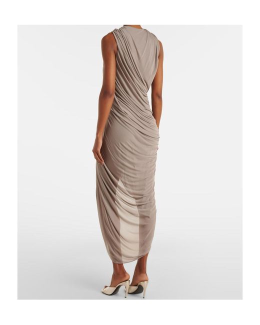 Christopher Esber Brown Draped Knit Dress