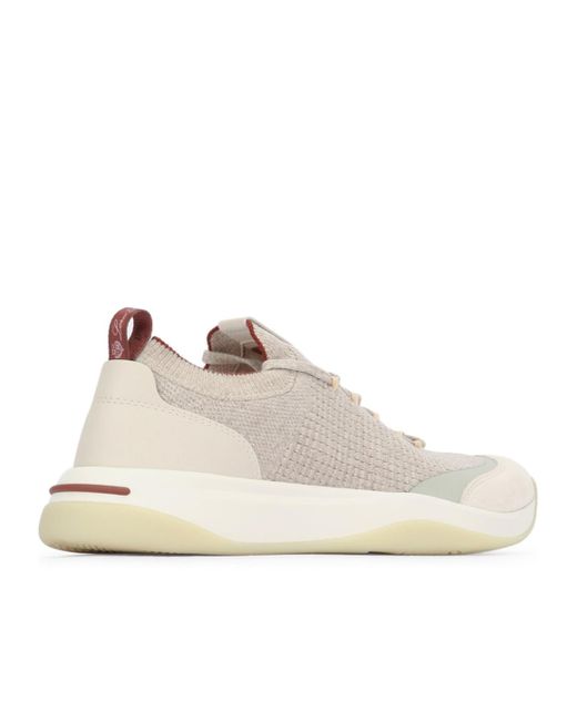 Loro Piana Natural Round-Toe Casual Sneakers for men