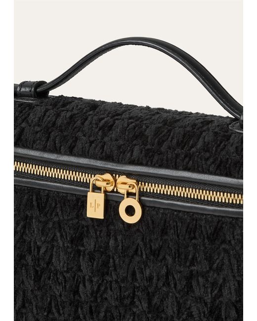 Loro Piana Black Extra Pocket L19 Shoulder Bag