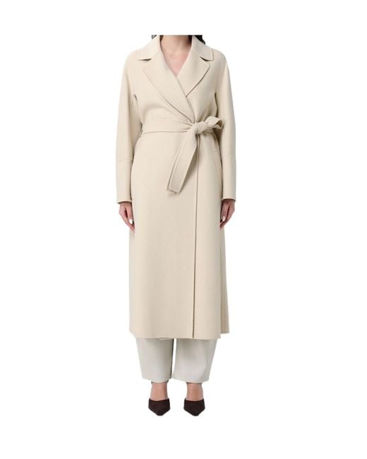 Max Mara Natural 'S Elisa Belted Coat