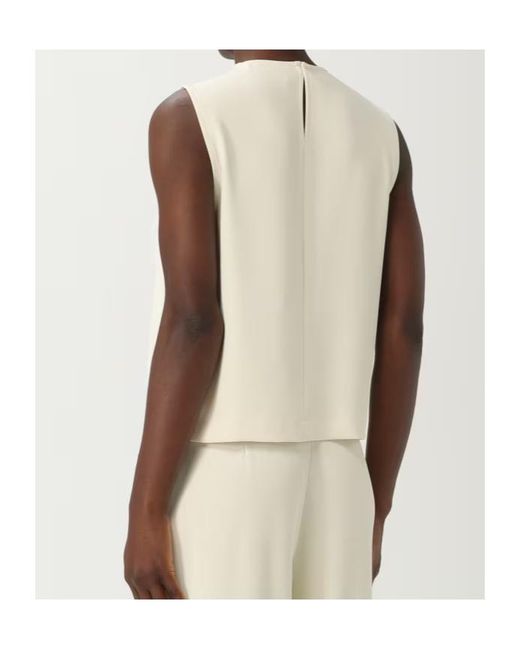 Kaos Natural Fringe-Detail Sleeveless Top