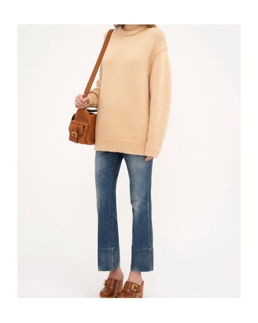 Chloé Natural Chloé Oversized Knitted Jumper