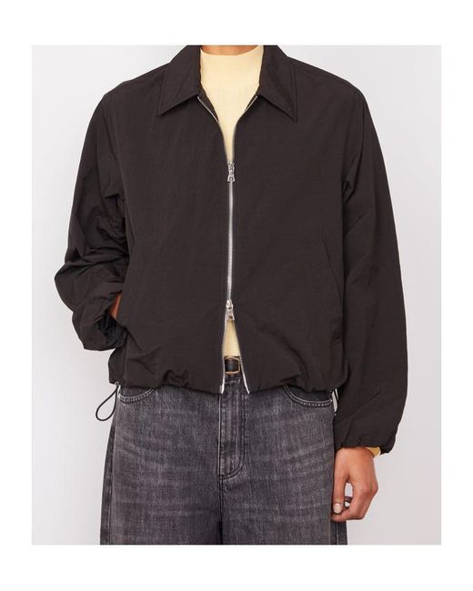 Officine Generale Black Marla Zip Jacket