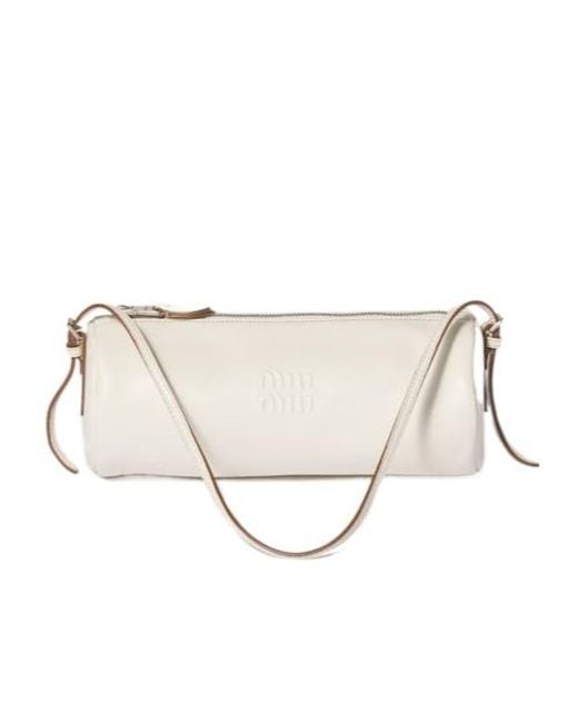 Miu Miu Natural Nappa Leather Pouch