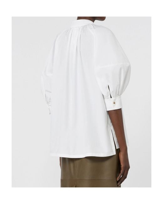 Max Mara White Poplin Shirt