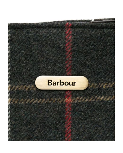 Barbour Black Turnberry Checked Tote Bag