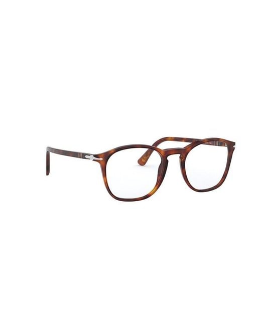 Persol White Round Frame Glasses for men