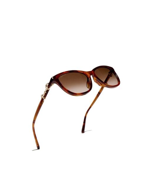 Gucci Multicolor Low Nose Bridge Fit Round Sunglasses
