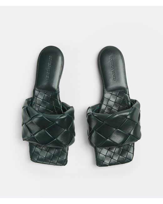 Bottega Veneta Green Bv Lido Flat Sandals