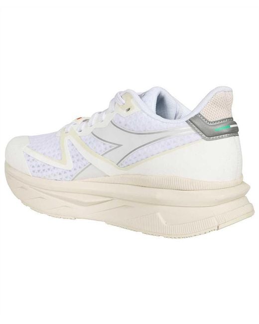 Diadora White Logo Sports Shoes for men