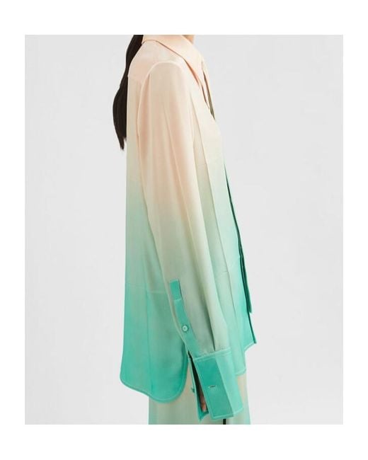 Jil Sander Green Shirt With Tie