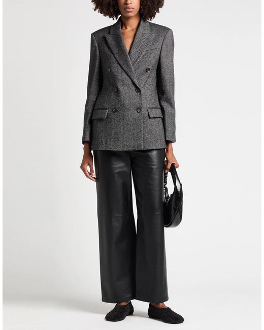 Brunello Cucinelli Black Double-Breasted Suit