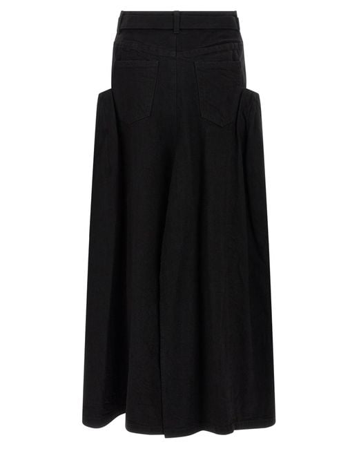 Sacai Black Denim Skirt