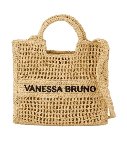 Vanessa Bruno Metallic Small Woven Basket Bag
