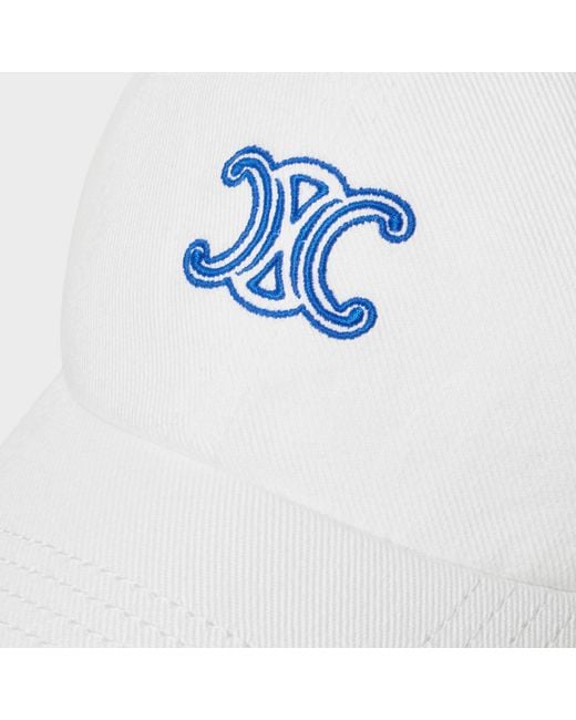 Céline White Richelieu Cap for men