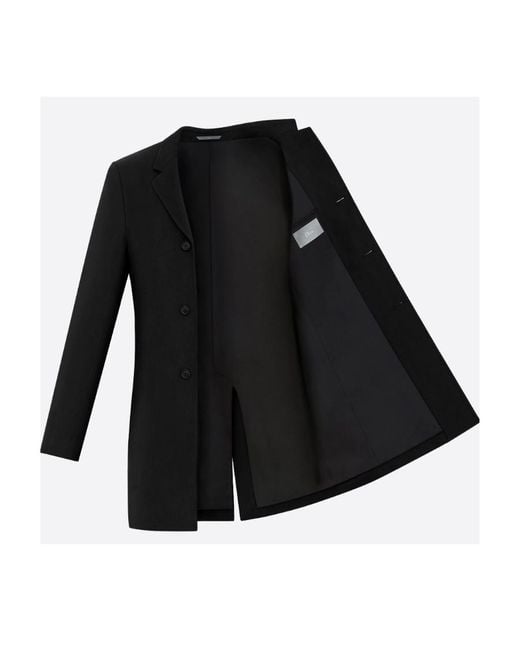 Dior Black Classic Coat for men