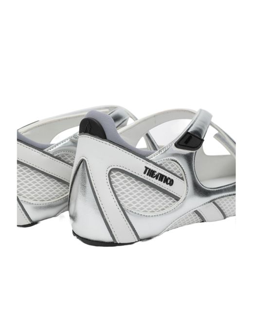 The Attico White Floor 01 Ballet Flats