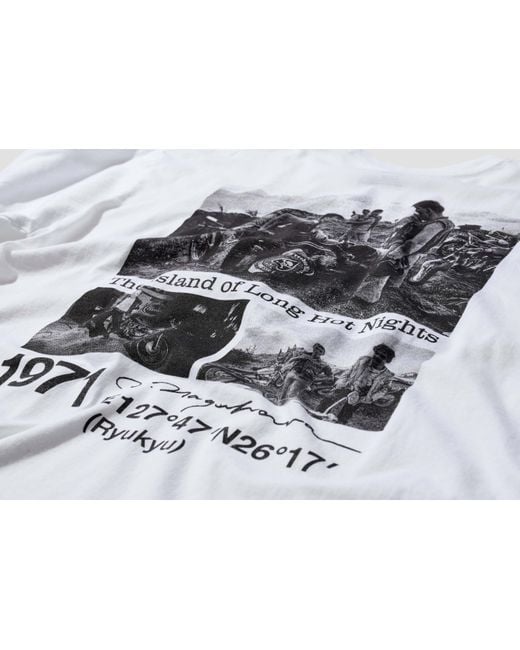 Neighborhood White X Osamu Nagahama Photograph-Print T-Shirt for men