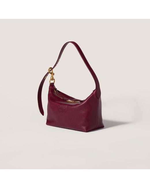 Miu Miu Purple Spirit Nappa Leather Bag
