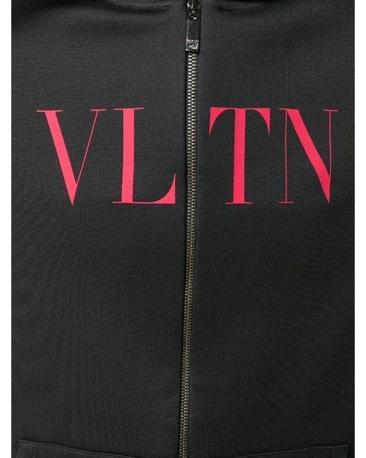 Valentino Black Logo Hat Casual Jacket for men