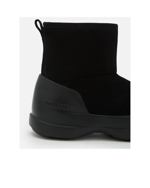 Moon Boot Black Mezzaluna Rain Boots
