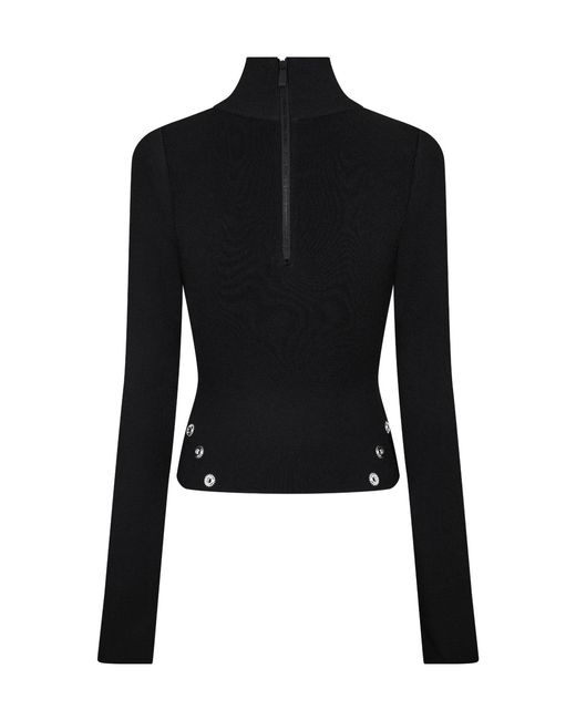 Off-White c/o Virgil Abloh Black A Simple High-Neck Sweater