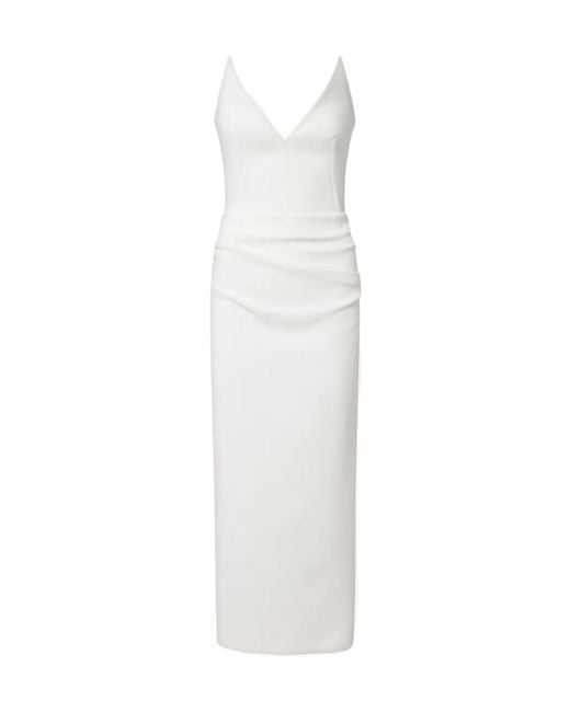 Maticevski White Saucy Minx Midi Dress