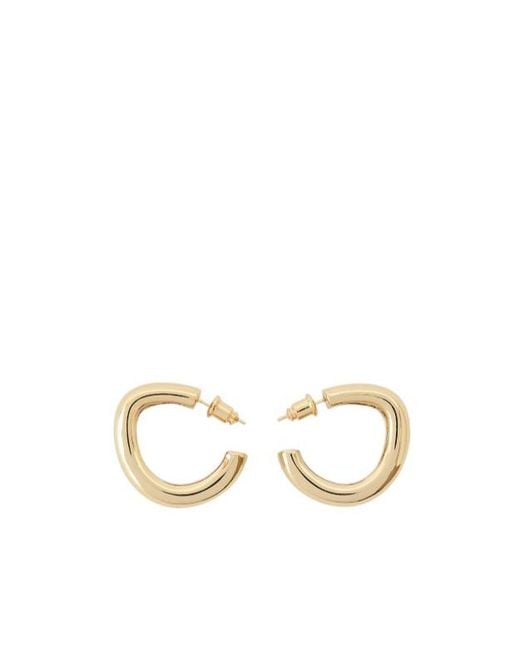 Joseph Metallic Chunky Hoop Earrings