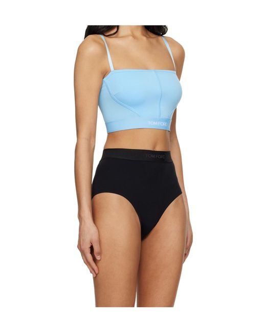 Tom Ford Blue Spaghetti Strap Top