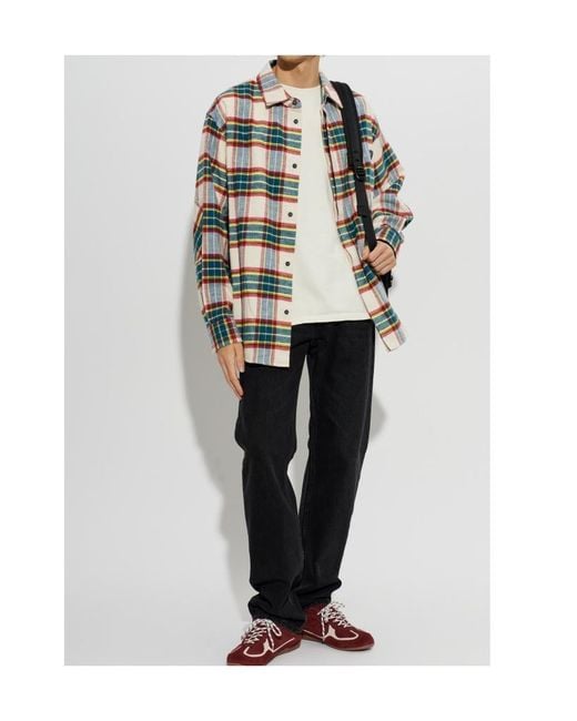 DARKPARK Gray Ethan Checked Shirt for men