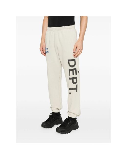 GALLERY DEPT. White Elastic Waist Sports Pants for men