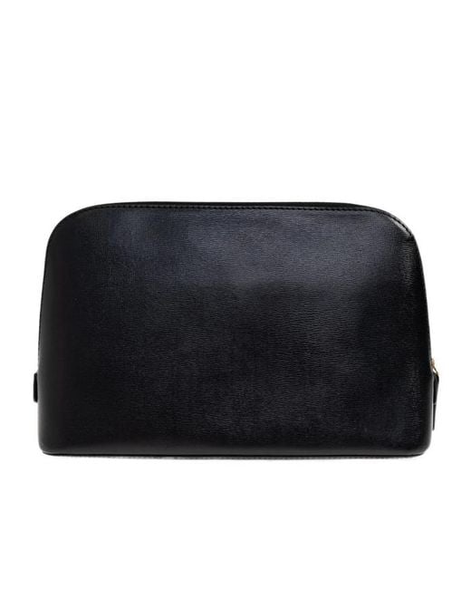 By Malene Birger Black Zipper Clutch