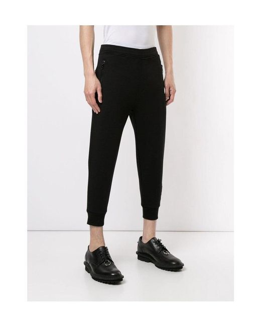 Neil Barrett Black Elastic Waist-Edge Sweatpants for men