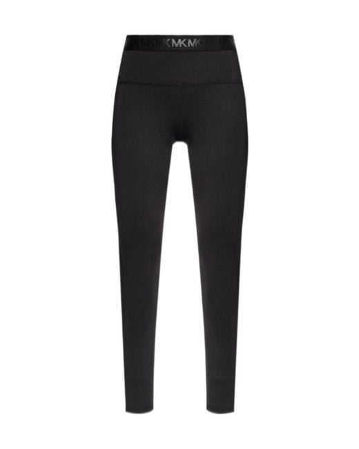 Michael Kors Black Michael Logo Waistband Stretch Leggings