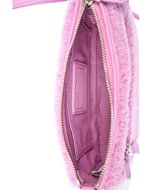 COACH Pink Logo Cross-Body Bag