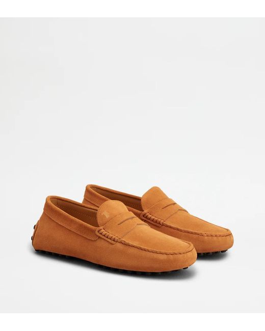 Tod's Brown Round-Toe Loafers for men