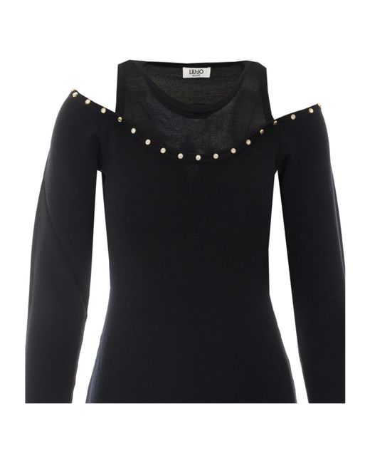 Liu Jo Black V-Neck Skirt