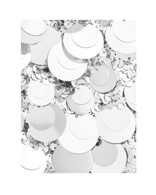 Rabanne White Rabanne Sparkle Baguette Bag