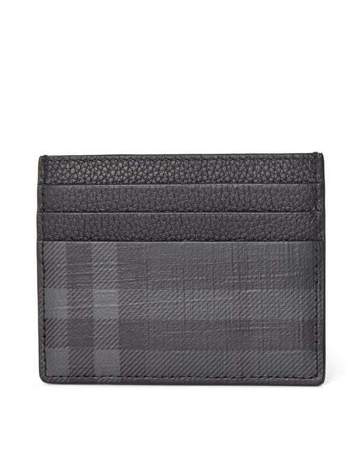 Burberry Gray Lightweight Compact Card Holder for men