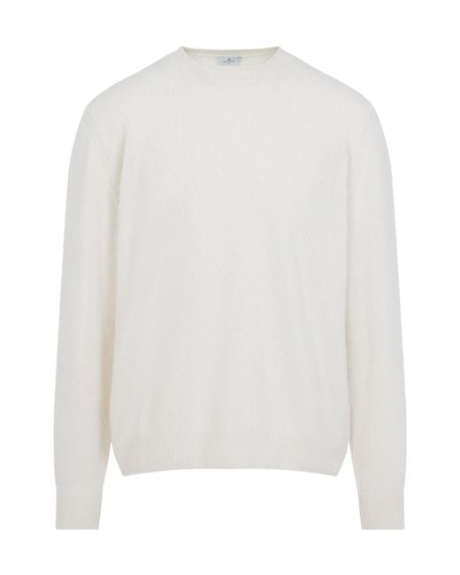 Etro White Long Sleeved Jumper for men