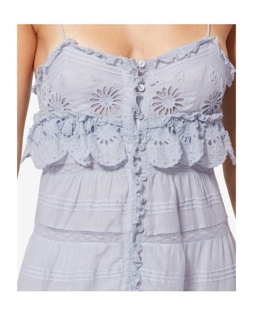 Isabel Marant Blue Isabel Marant Étoile Paule Floral Lace Dress