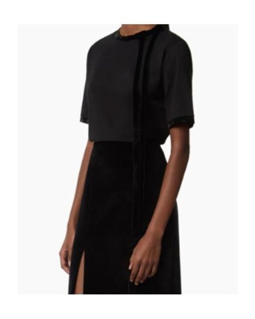 Nina Ricci Black Bow Ruban T-Shirt