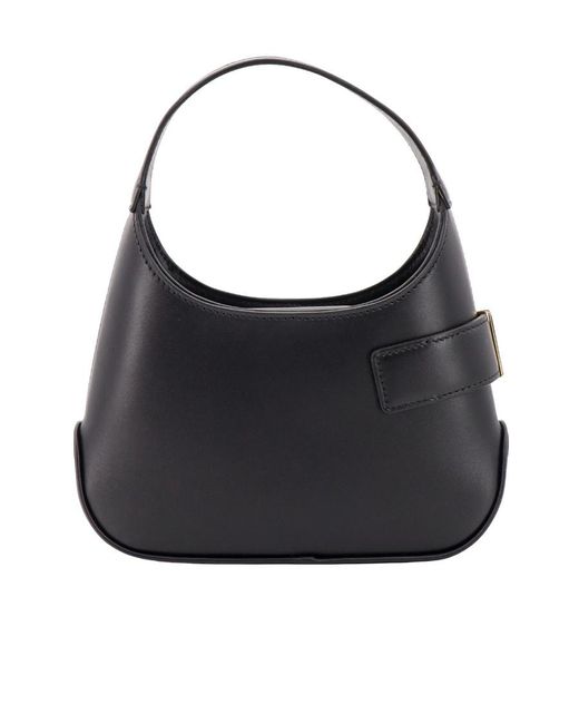 Ferragamo Black Hobo Gancini-Buckle Mini Tote Bag